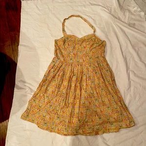 Vintage stamp tea dress